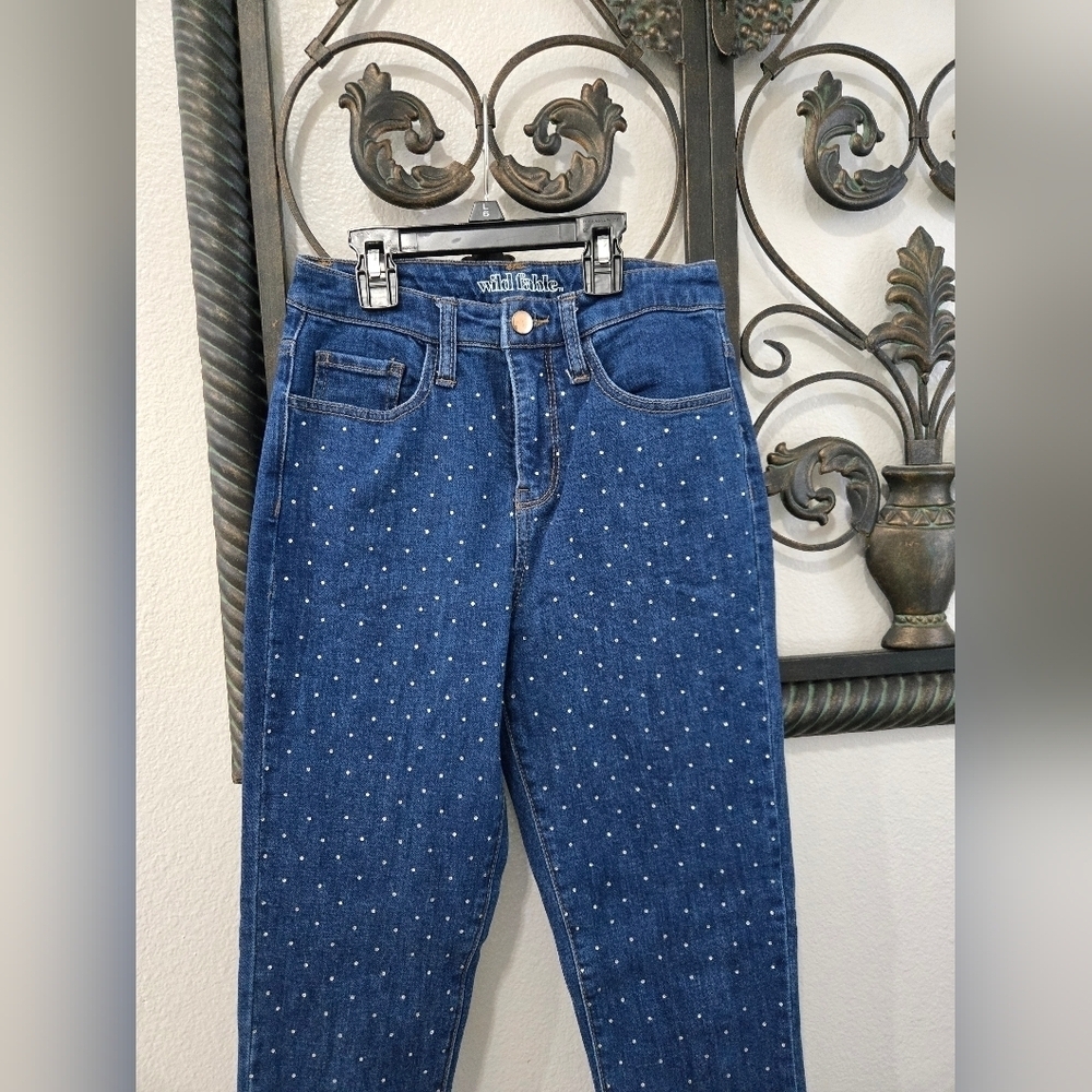 Wild Fable Rhinestone Embellished Blue Jeans - Picture 4 of 8